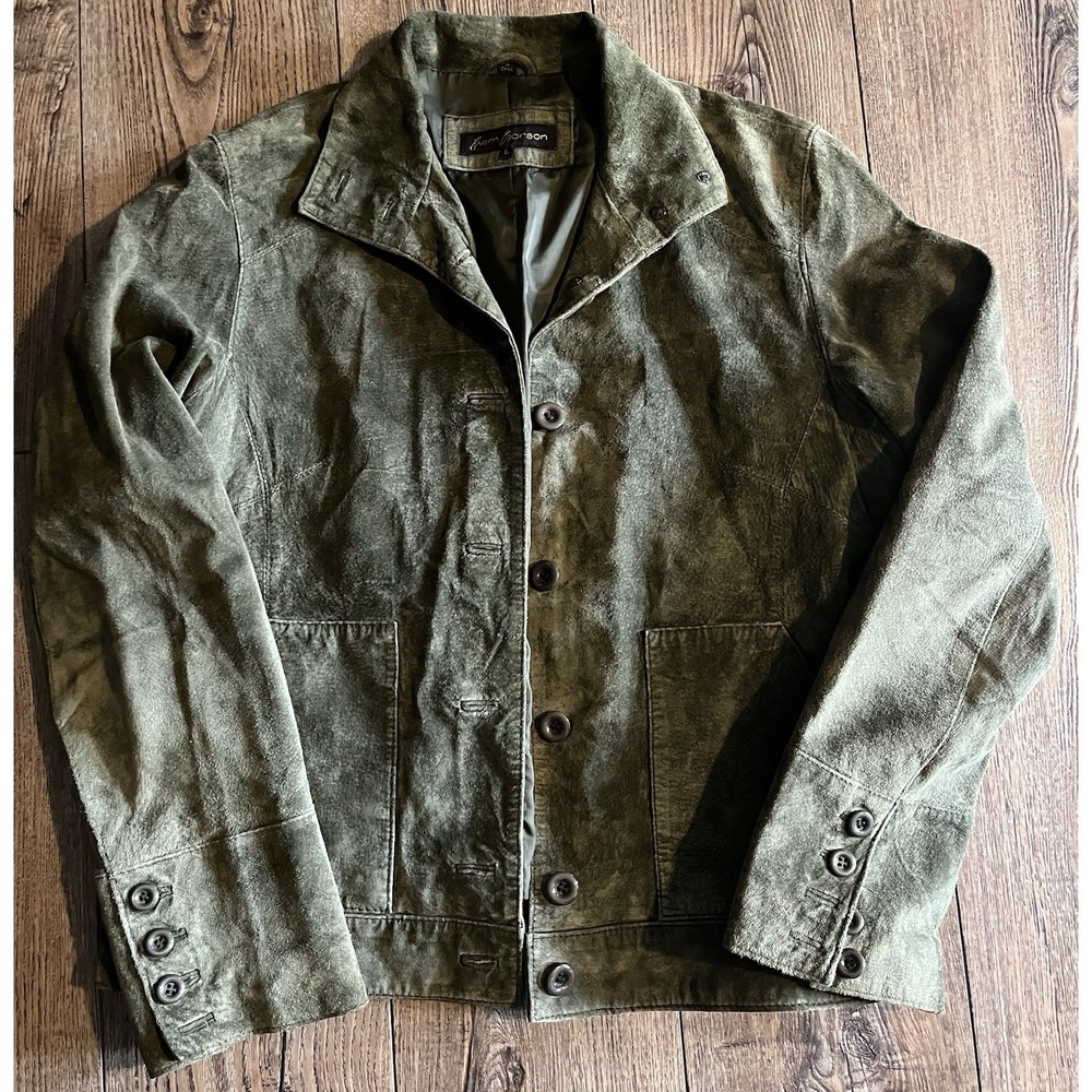REM Garsen Nubuck Leather Jacket Large Women's